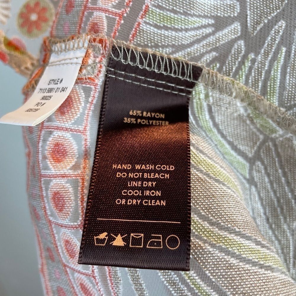 NWT Multiples Sheer Button Down Top Size L - Picture 11 of 11